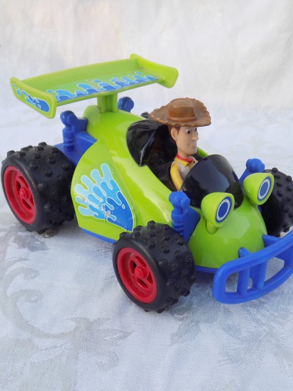 Toy Story Green Car with Woody Electronic TALK MK CAR NOISE *